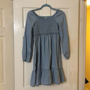 J. Crew Big kids girls denim dress.